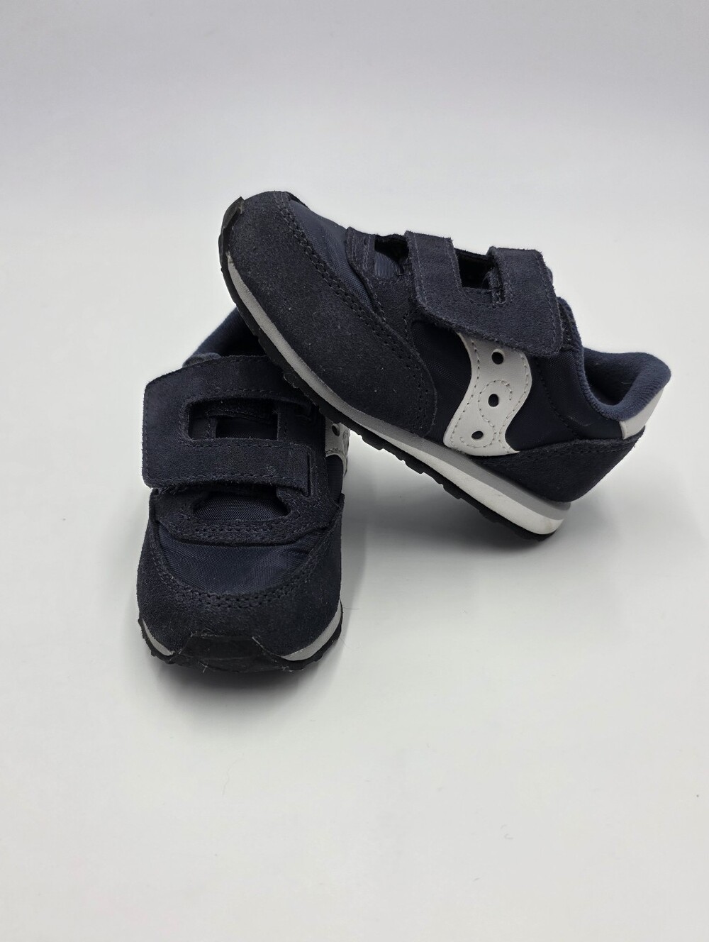 Saucony toddler navy Jazz Low Pro velcro sneakers size 7